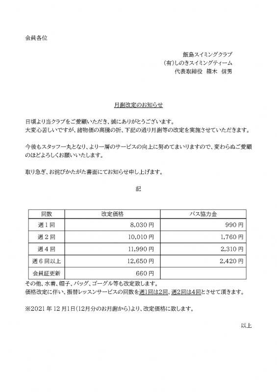 12月19日　冬季記録会結果